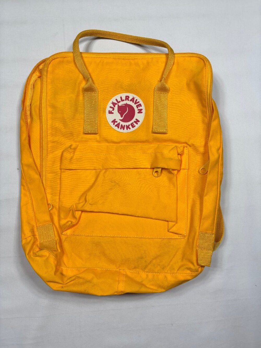 Fjallraven Kanken Yellow Classic Backpack 16L Durable Everyday Campus Daypack